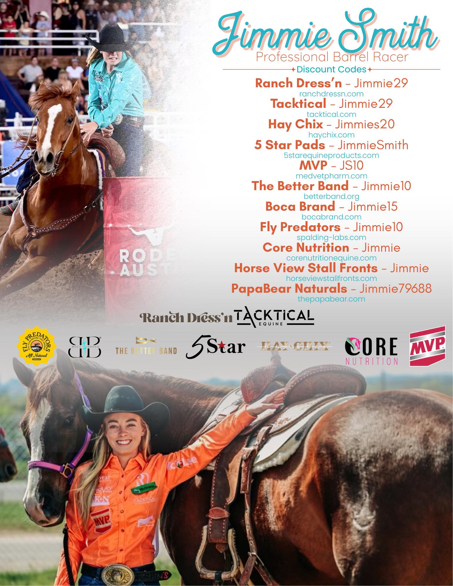 Jimmie Smith Professional Barrel Racer