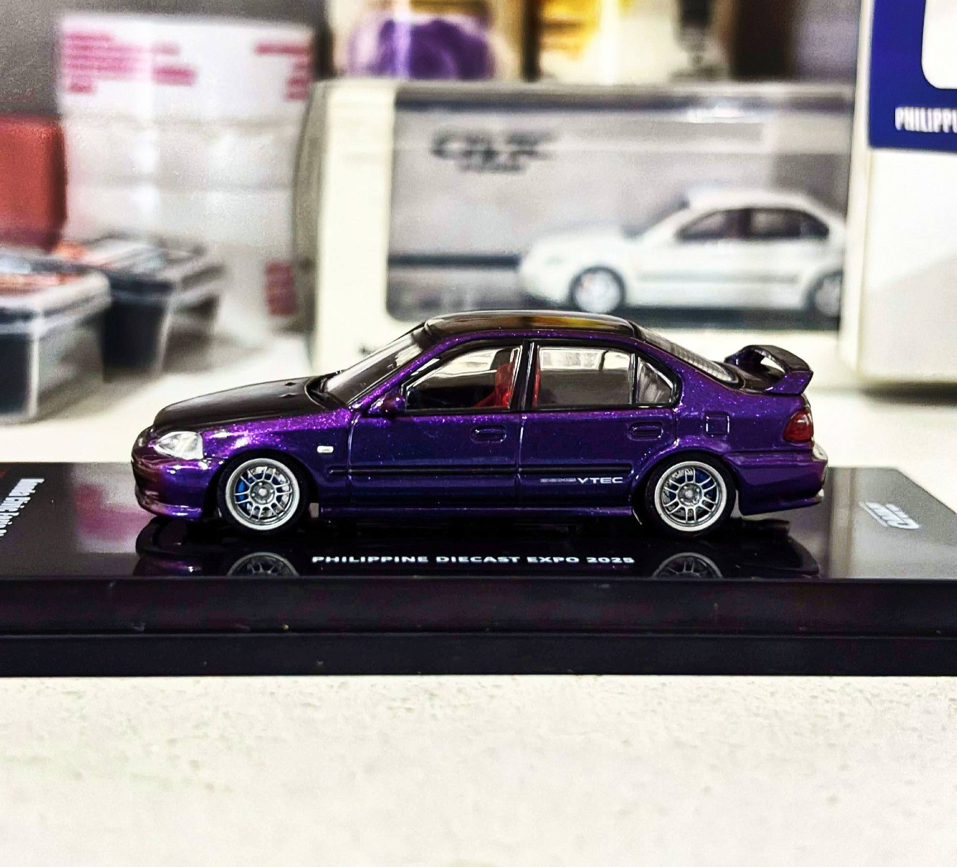 2025 Honda Civic Ferio diecast model with midnight purple wheels