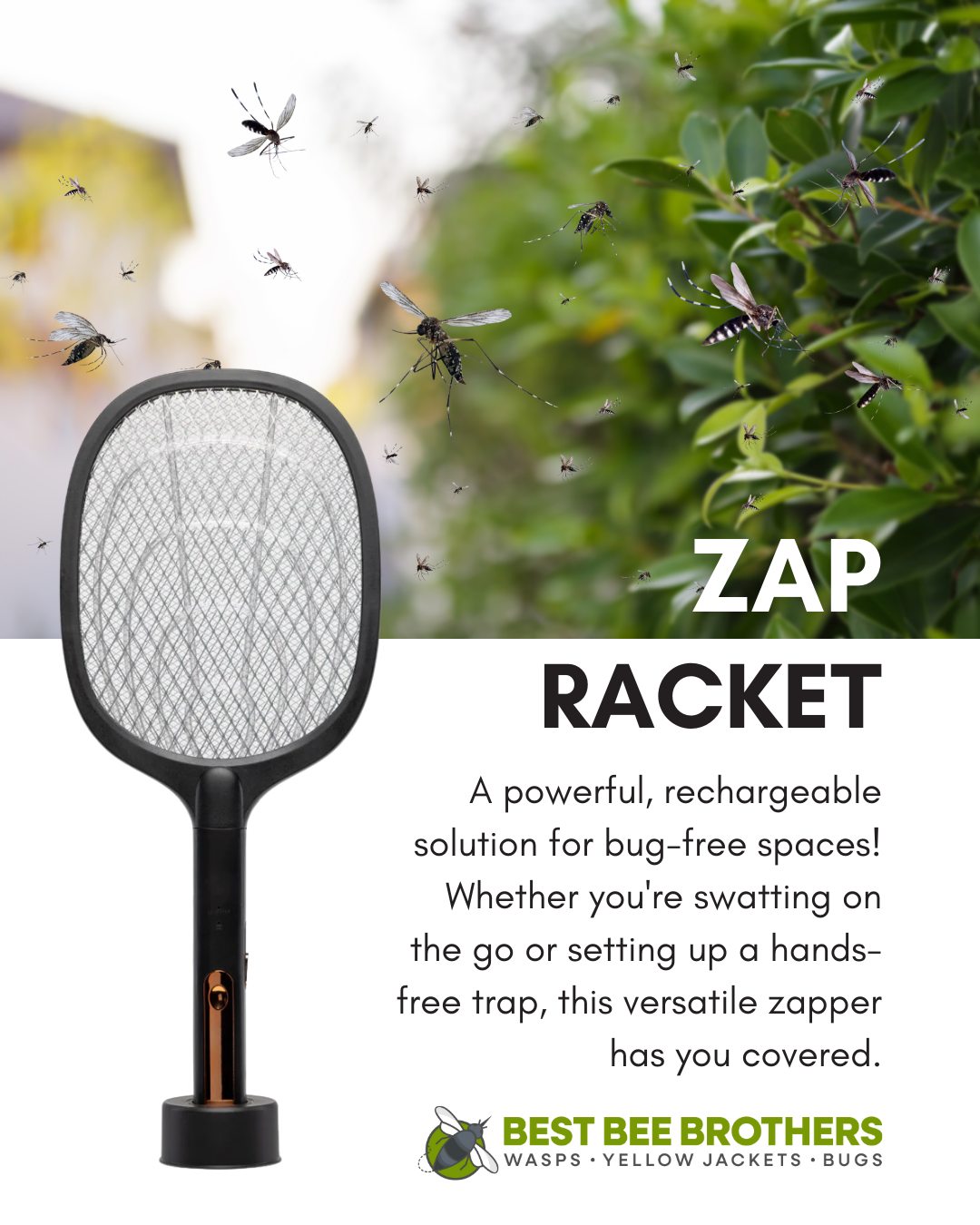 Best - The ZAP! 2-in-1 Insect Zap Racket + Trap is your go-to ...