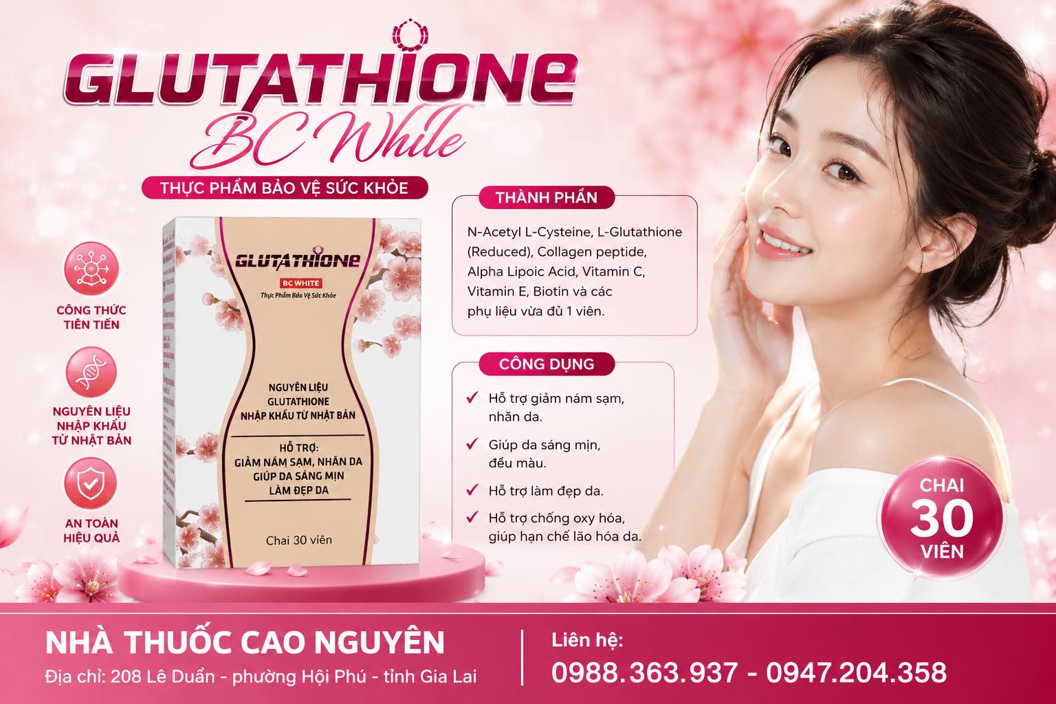 glutathione bc white Thuốc hỗ trợ chống oxy hóa, làm sáng da, mờ nám Reduced Glutathione (GSH) Colorimetric Assay