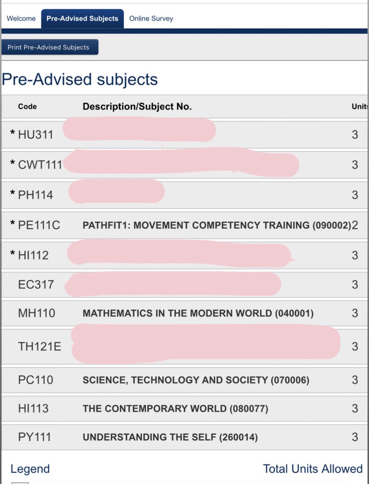 Hello po klasmitt saan po kaya yung department po ng mga subject na to ...