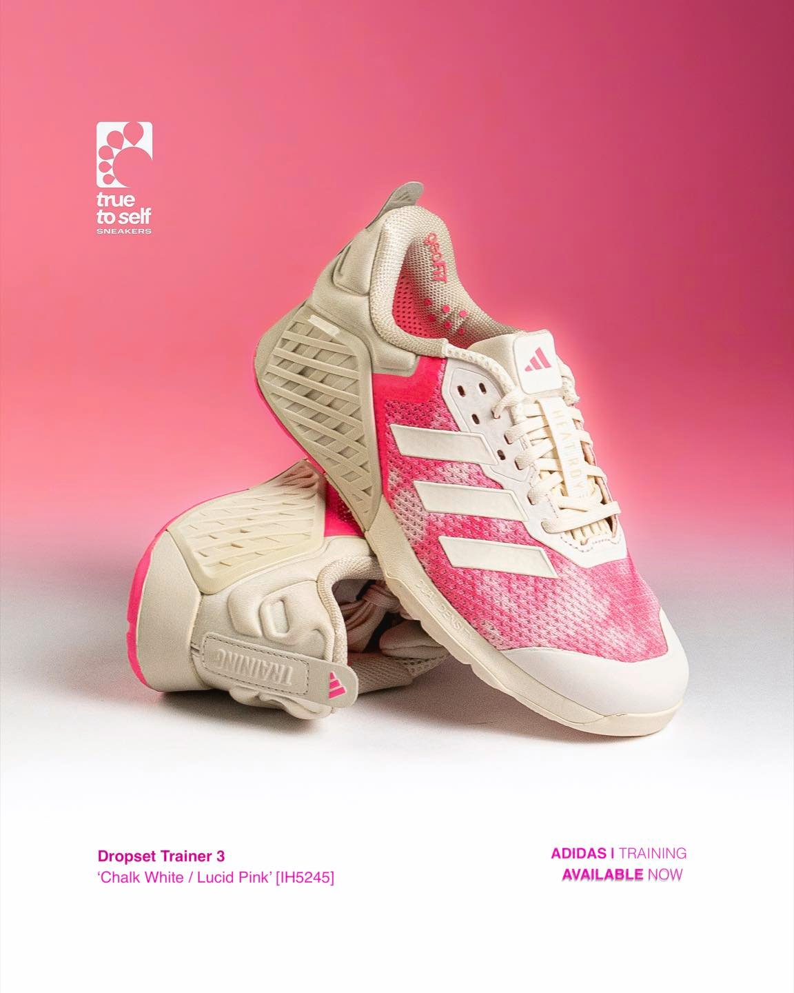 adidas Dropset Trainer 3 'Chalk White / Lucid Pink' [IH5245] OUR