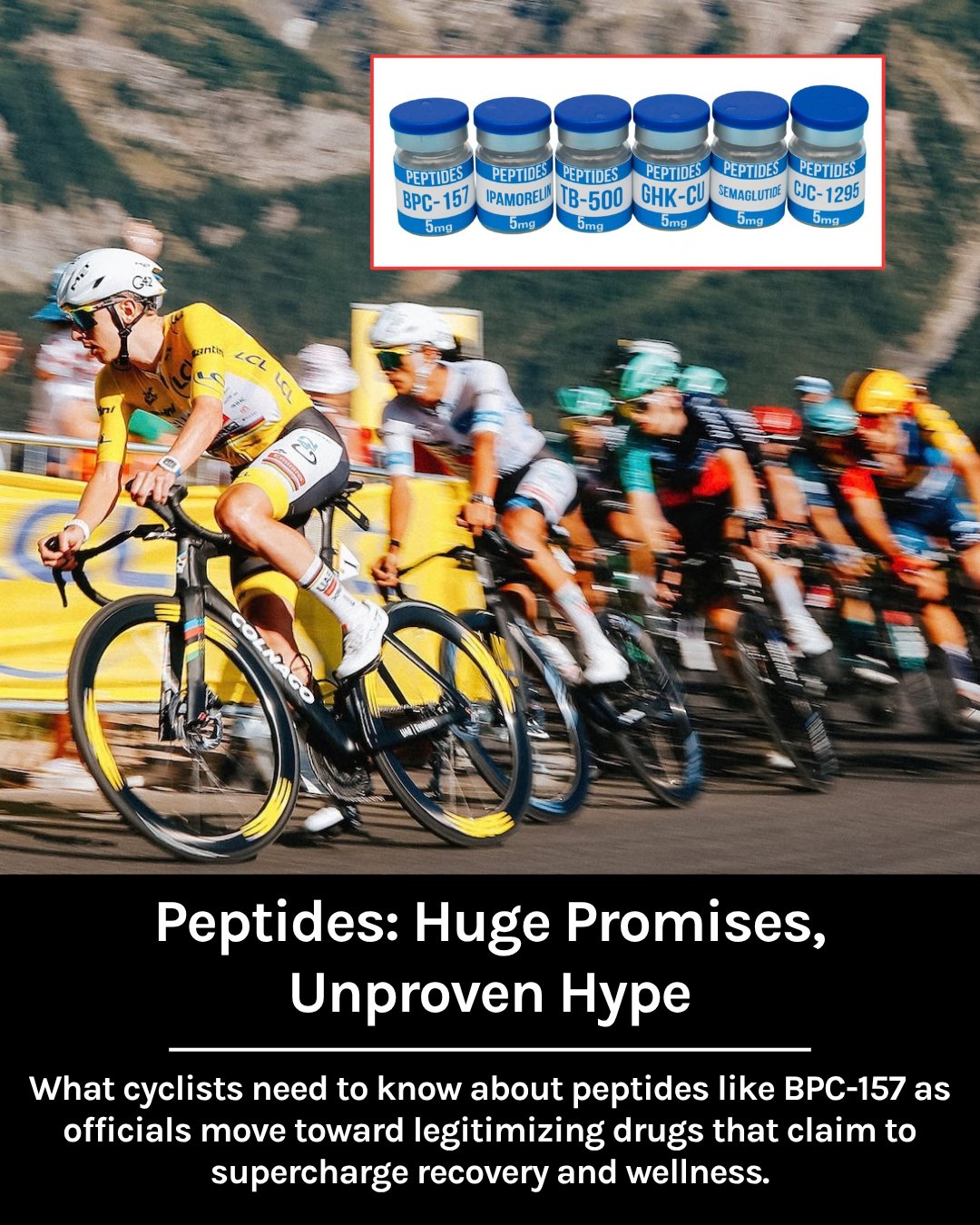 Peptides: Hype vs reality. What cyclists need to know about peptides like BPC-157 and the 'Wolverine Stack' as officials move toward legitimizing the least proven craze in sport and wellness. Read more