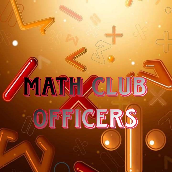 Newly Elected Officers of the Math Club