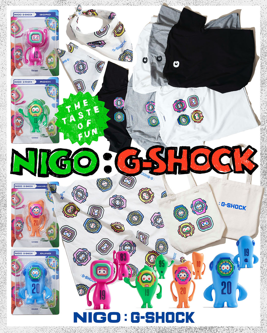 NEW LAUNCH] The NIGO: G-SHOCK SOUVENIR COLLECTION has arrived
