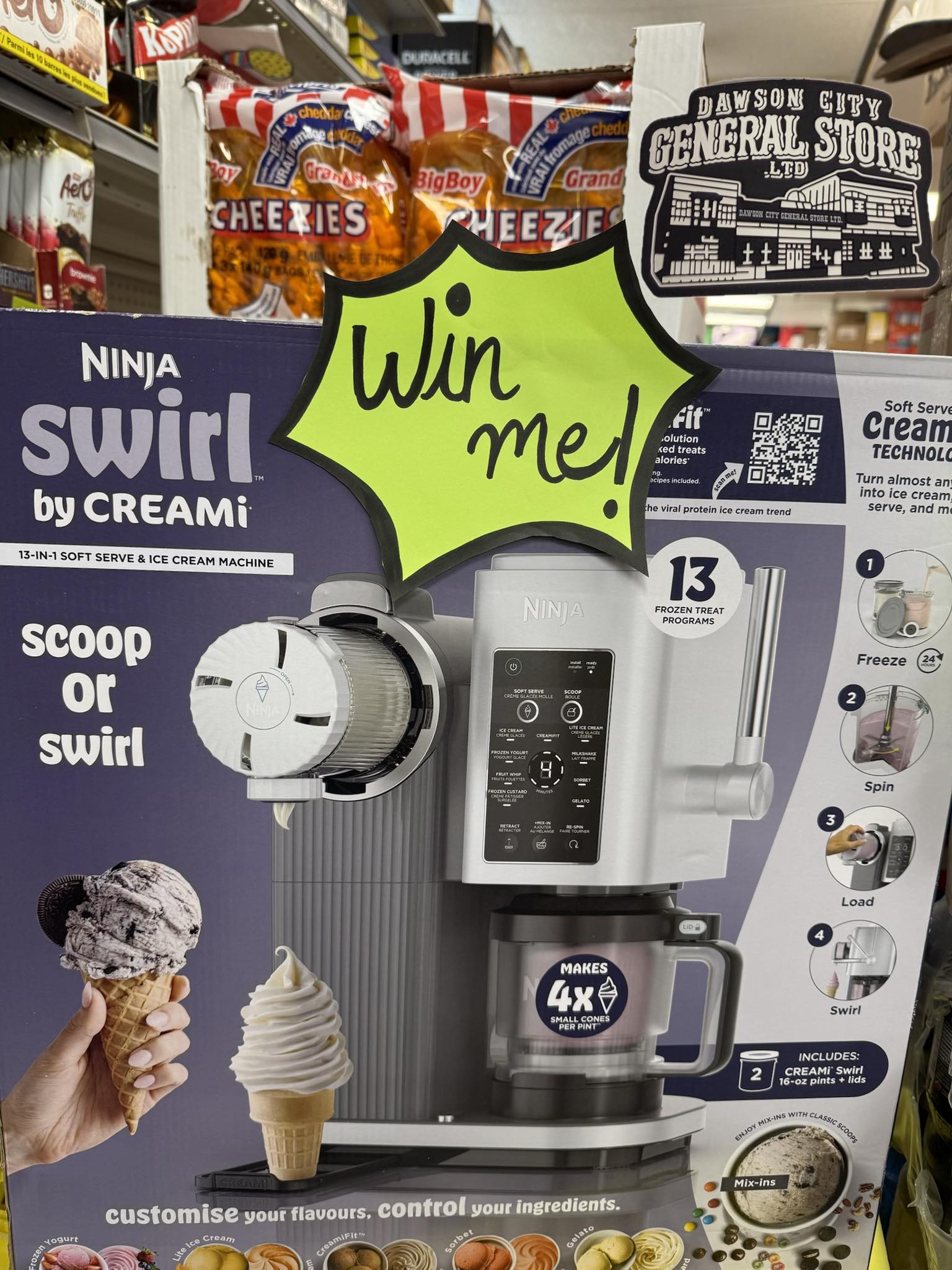 Dawson City General Store's ice cream giveaway for May long weekend