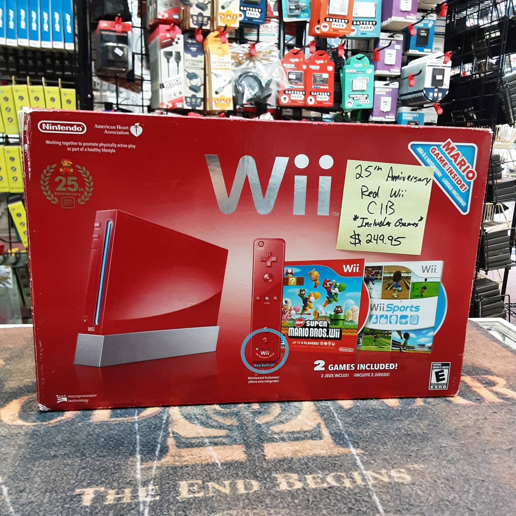Special Edition Red Wii Console, celebrating the 25th anniversary