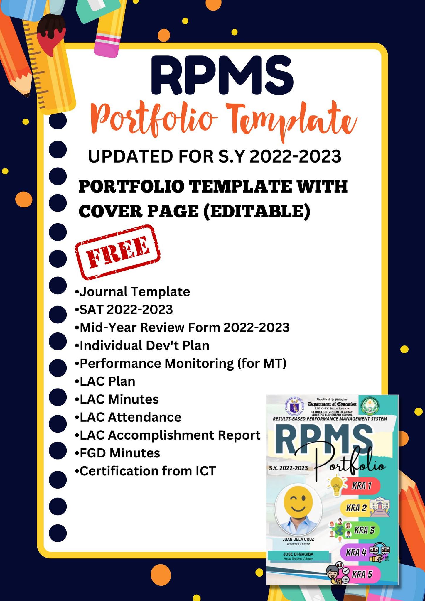 DepEd Open Educational Resources (OER) | ## **RPMS PORTFOLIO TEMPLATE ...