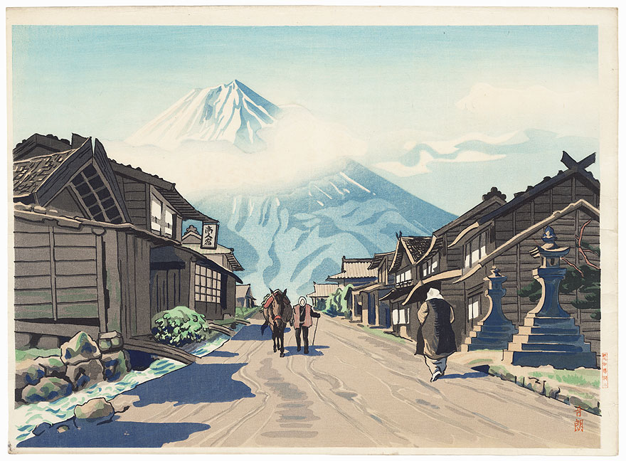 Mount Fuji from [the] Yoshida Road
