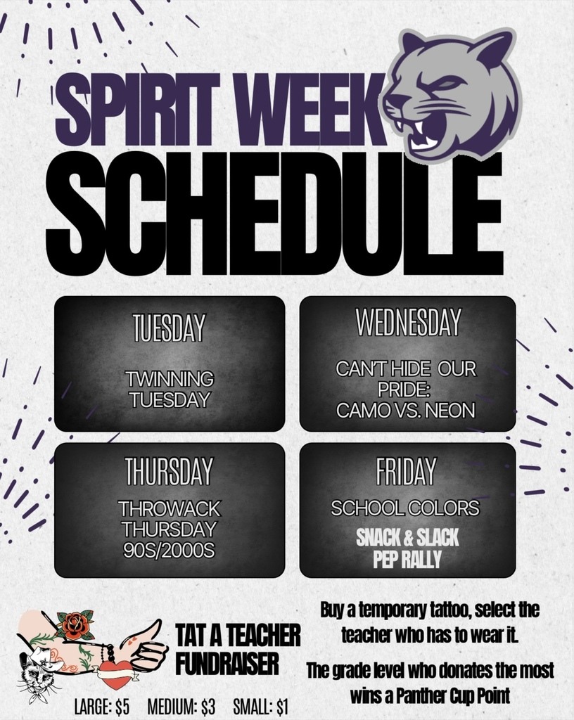 🎉 Spirit Week is next week!... - Beech Springs Middle School | Facebook