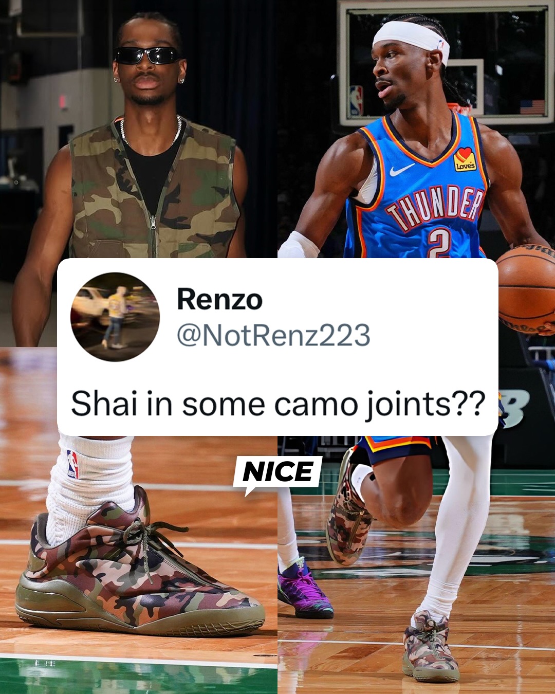 How did he even notice these? 🤔 Shai Gilgeous-Alexander debuted