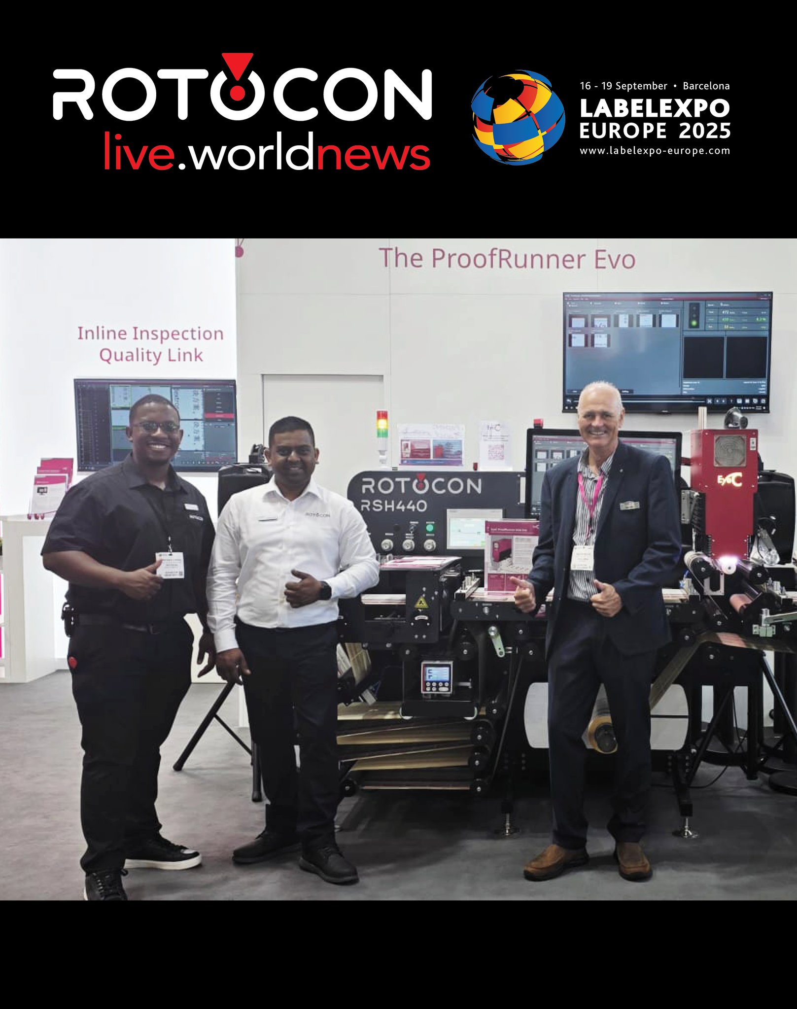 Rotocon - Here’s Christian Karodza and Sachin Sukhla on the EyeC stand ...