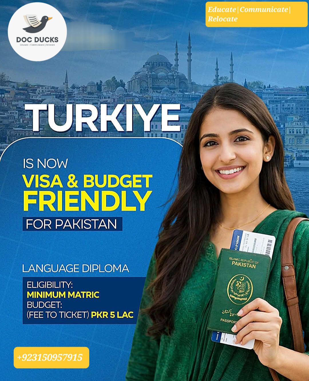 Türkiye is now visa & budget... - Docducks study abroad | Facebook