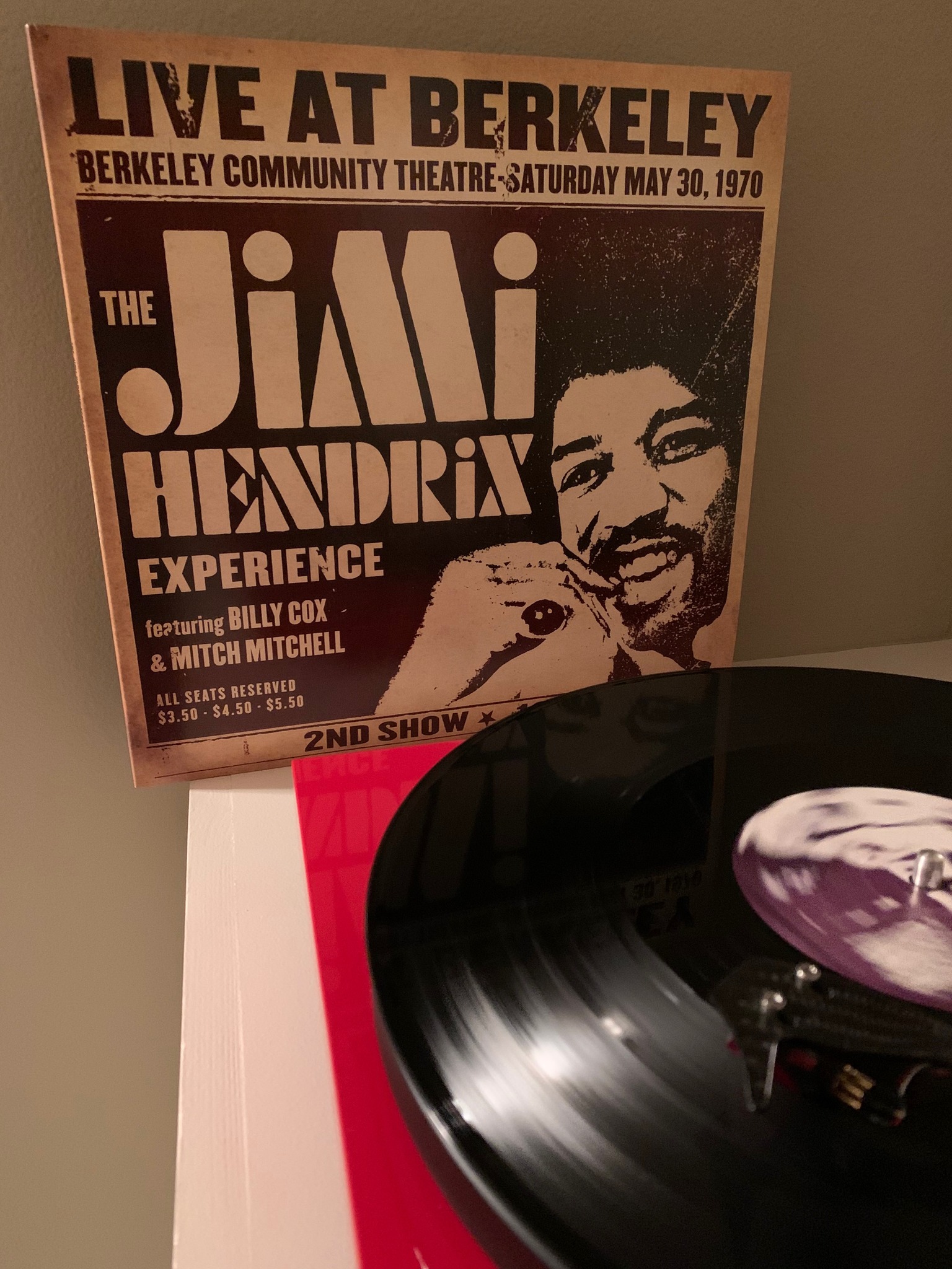 Jimi Hendrix live at Berkeley first show album release