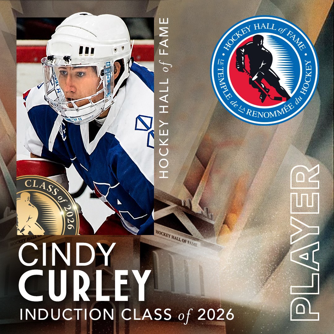 Welcome to the Hockey Hall of Fame, Cindy Curley. #HHOF2026 #HHOF