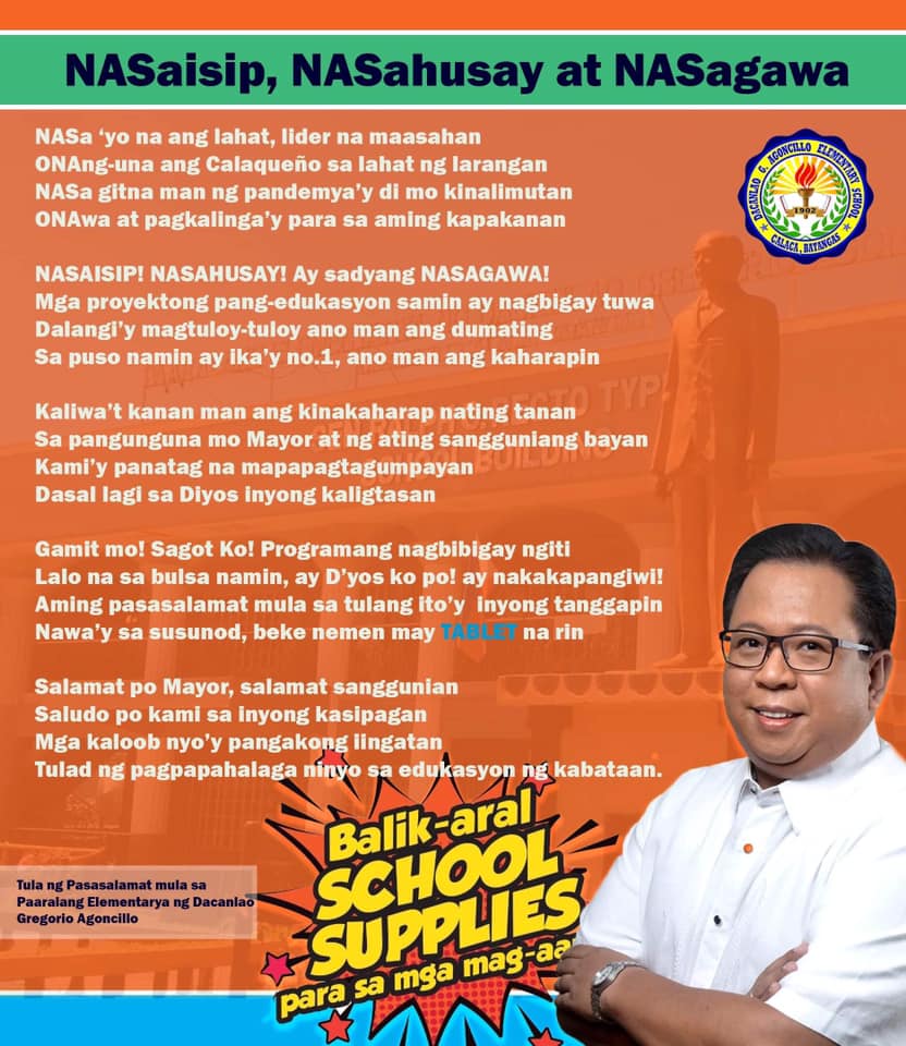 DepEd - Allow us to express our sincerest gratitude through this poem ...