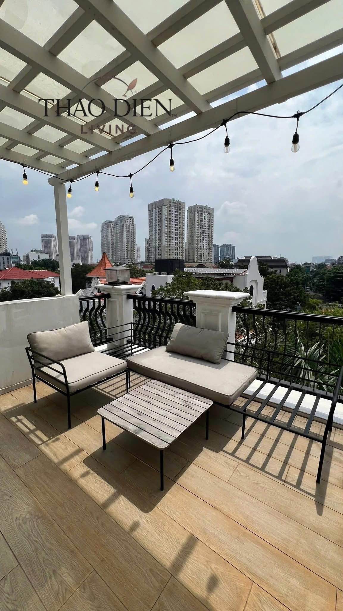 View of One-bedroom pool penthouse in Compound Villa Thao Dien
