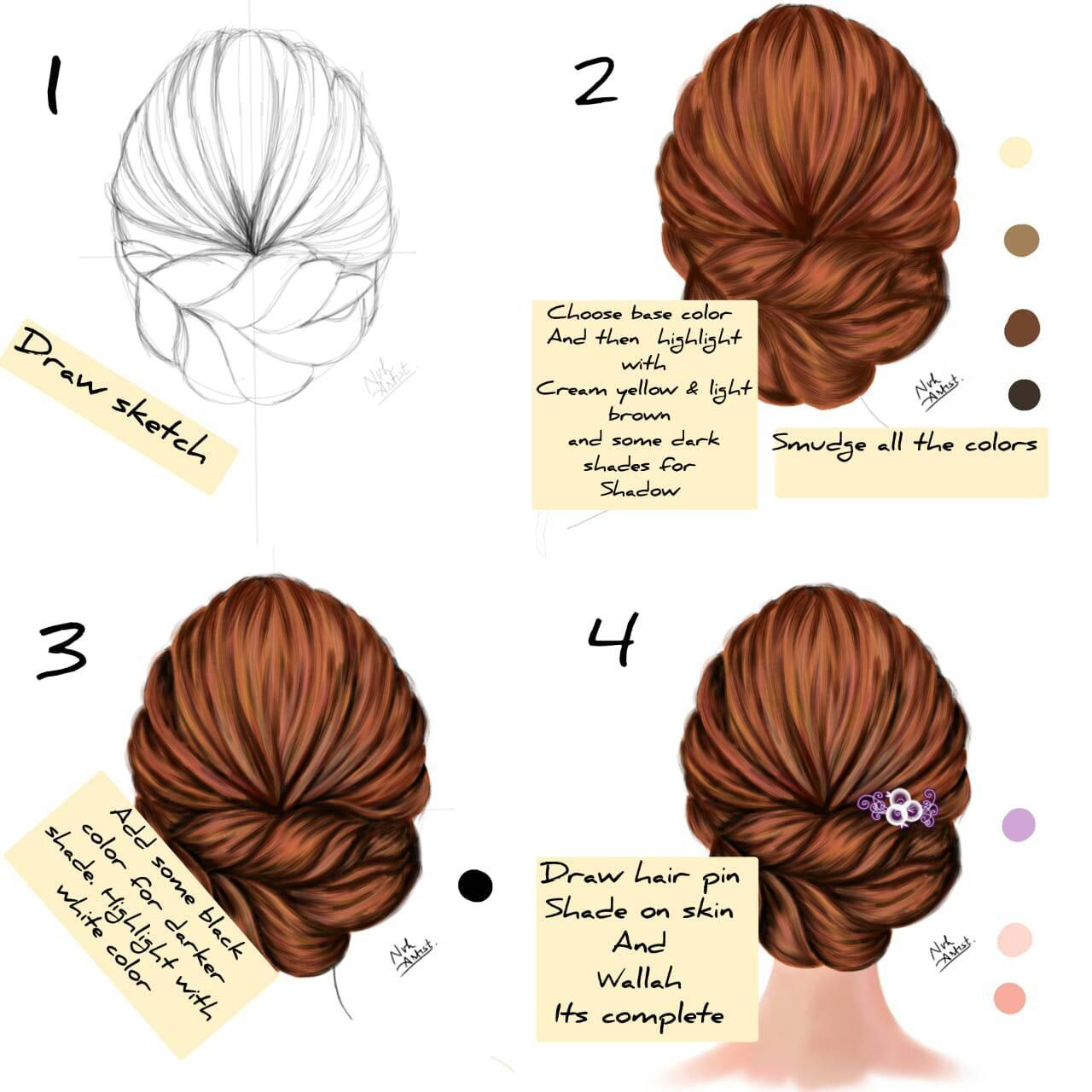 Art Masters INT - Simple technique on how to draw hair.
