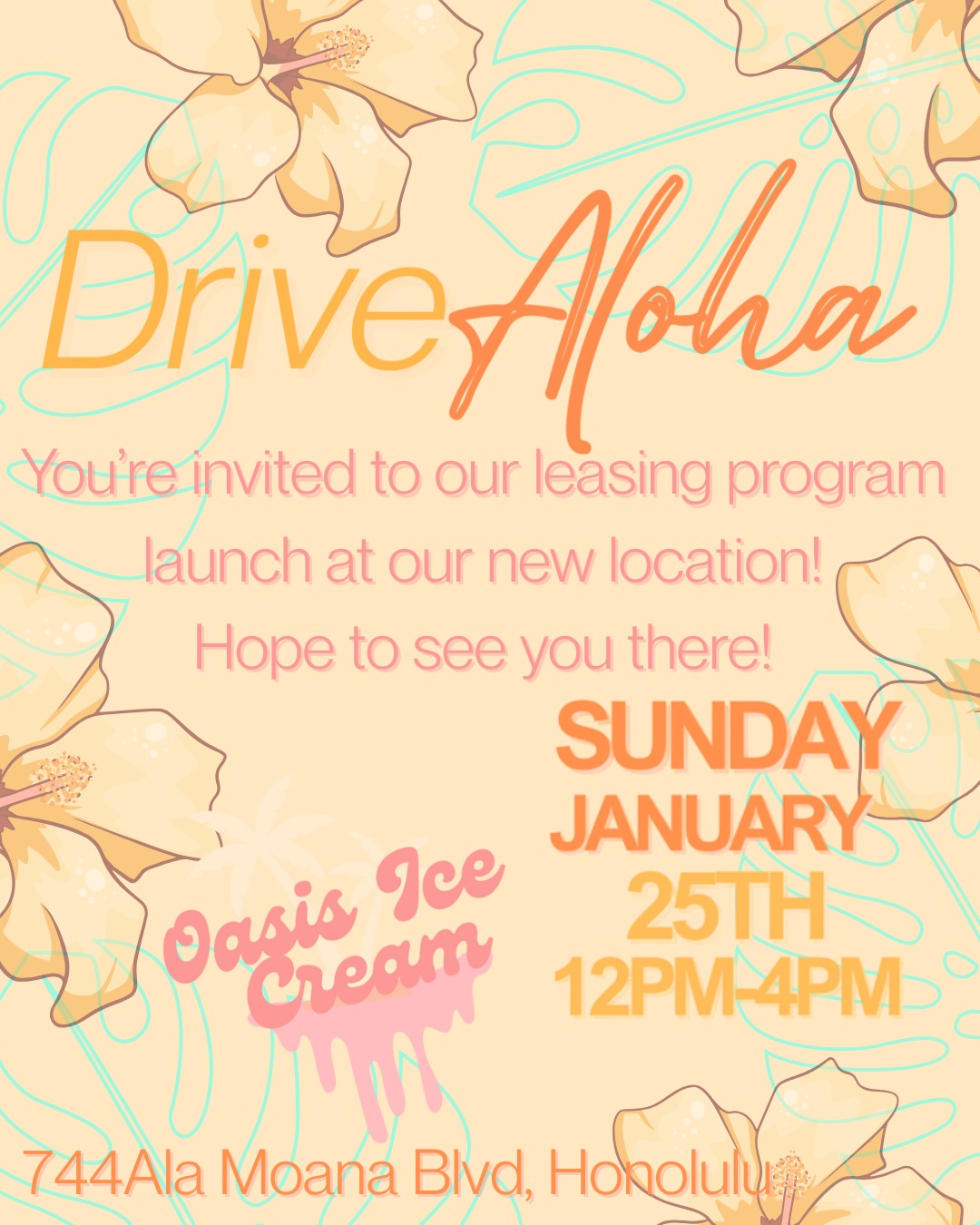 Drive Aloha Leasing Launch