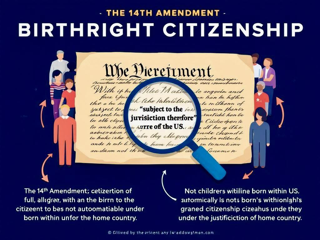 James - Birthright citizenship does not apply to everyone. The 14th ...