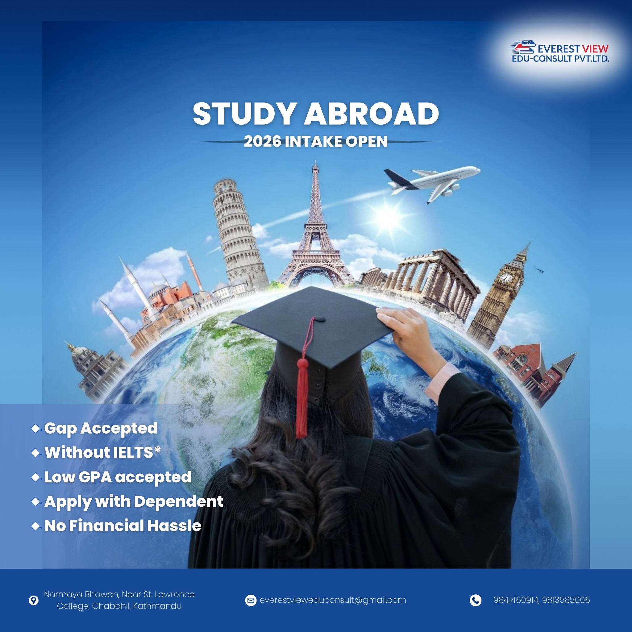 Everest - Year 2026 is your year to study abroad! ️ Turn your dream ...