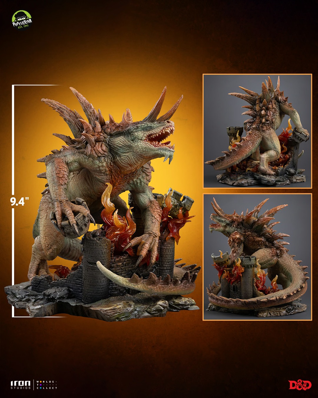 The Tarrasque is a colossal, 50-foot-tall and 70-foot-long