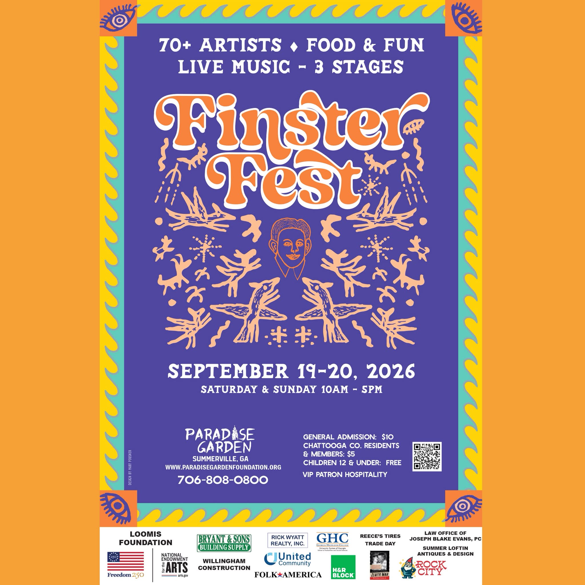 Finster Fest 2026 poster unveiled, designed by Mary Pousner for