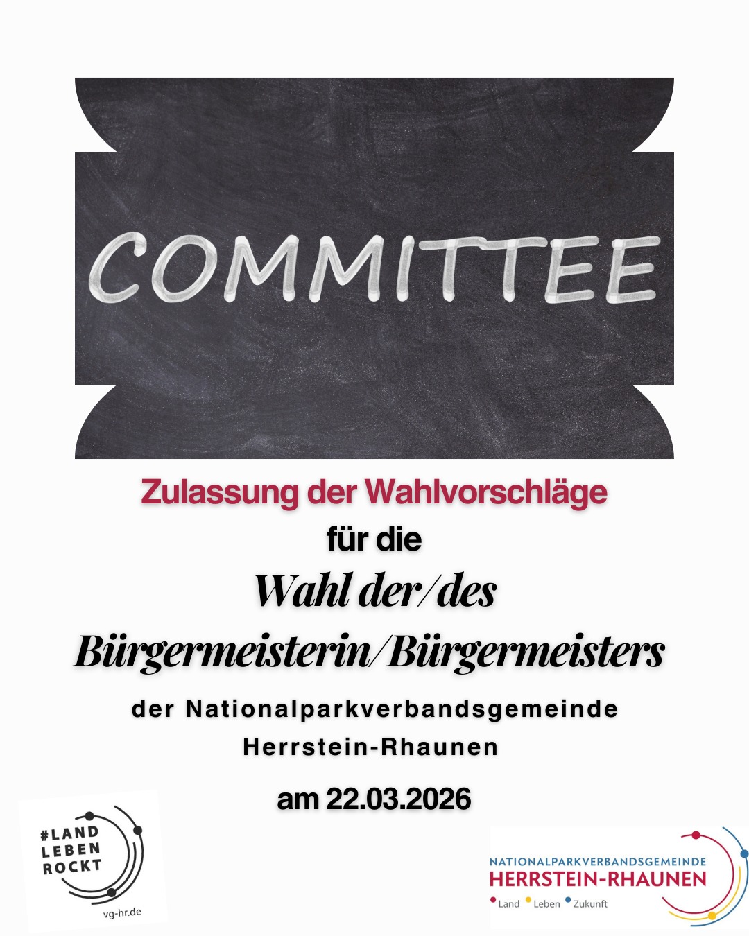 Landleben - 🗳️ #Zulassung der #Wahlvorschläge – #Bürgermeisterwahl 2026 ...