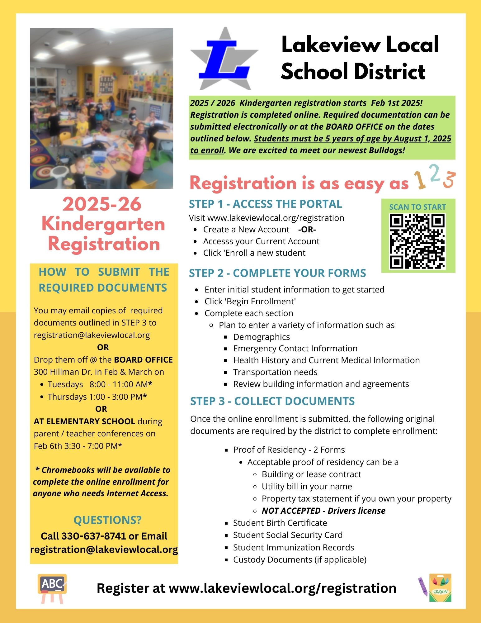 🐾 KINDERGARTEN REGISTRATION 🐾... - Lakeview Local Schools | Facebook