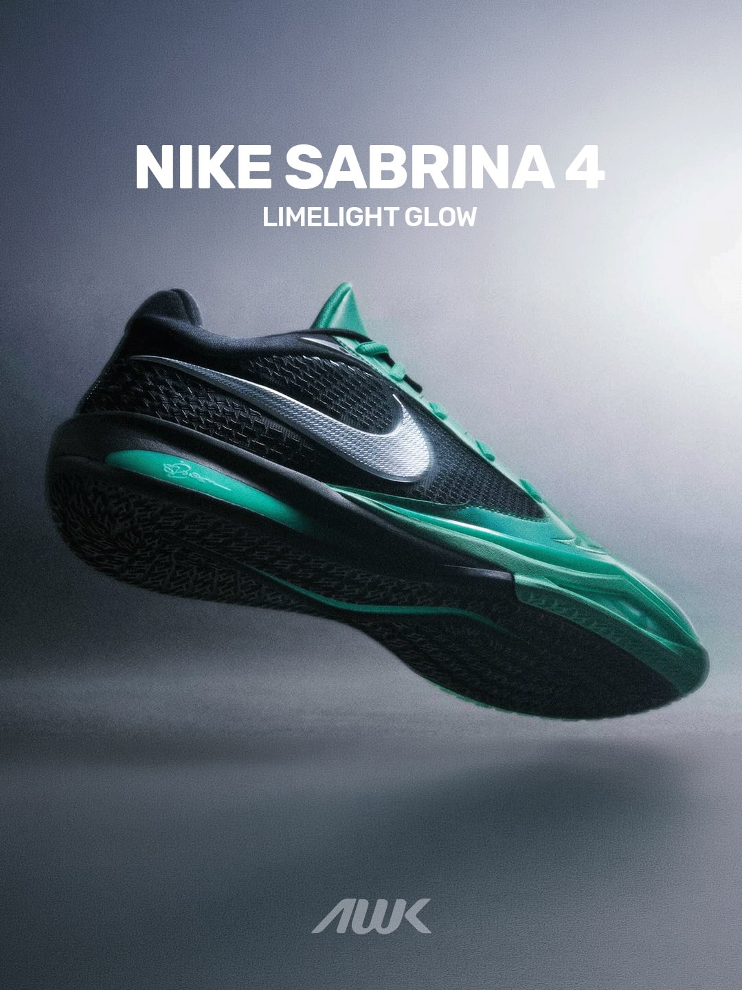 O Nike Sabrina 4 Limelight Glow desembarca hoje na Artwalk