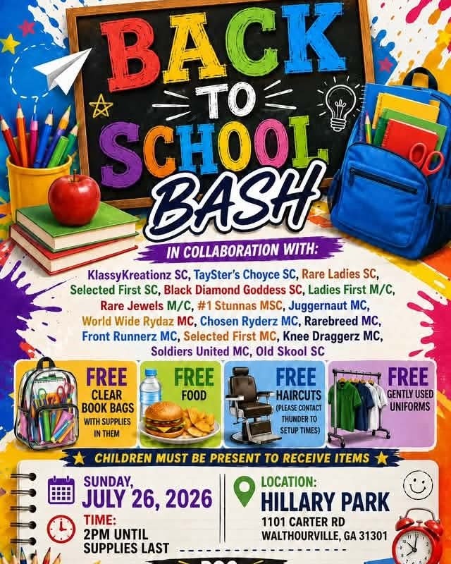 Several back to school rallies and giveaways for Liberty county.