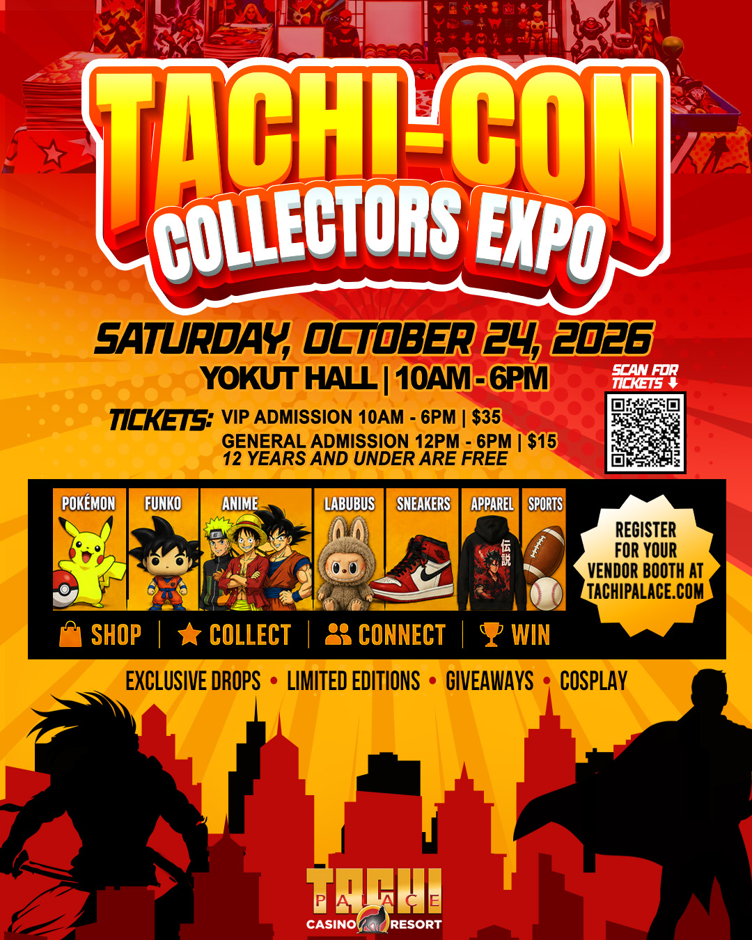 Elevate your Tachi-Con experience by purchasing a VIP Pass to