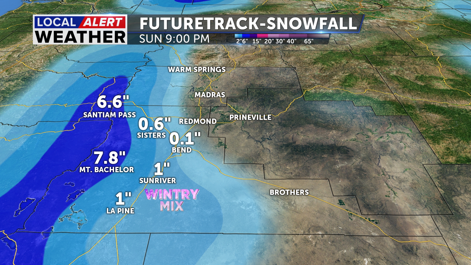 KTVZ - Wintry mix at lower elevations overnight, but more rain than ...