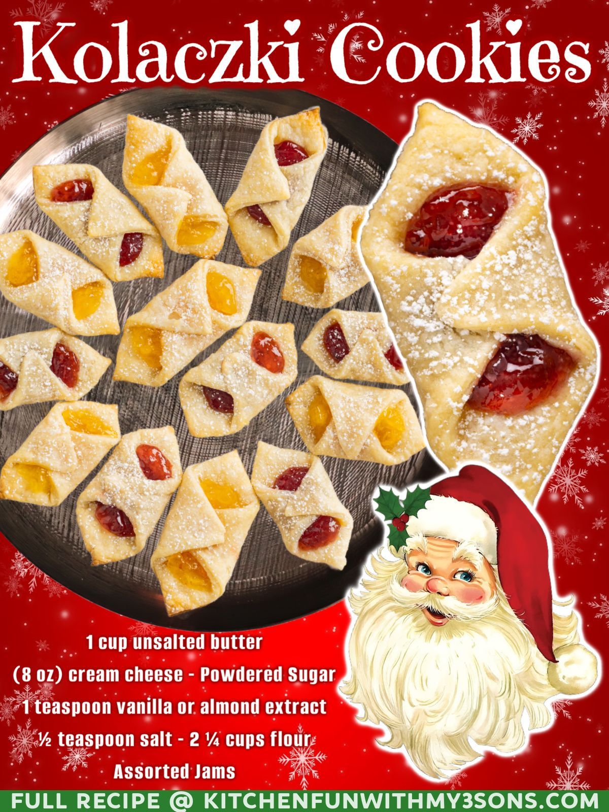 KOLACZKI COOKIES (aka Polish... - Kitchen Fun With My 3 Sons | Facebook