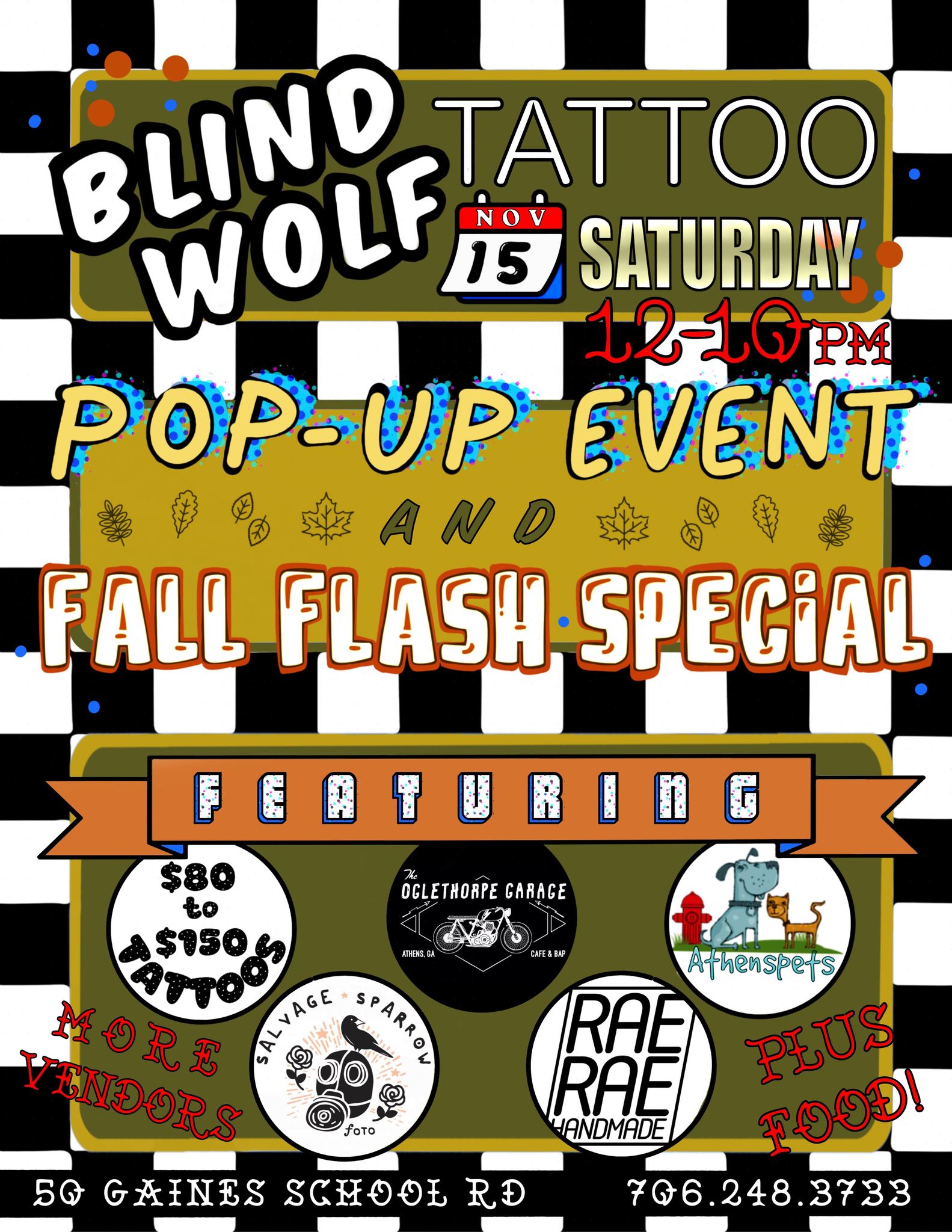Fall Flash Special & Pop-Up