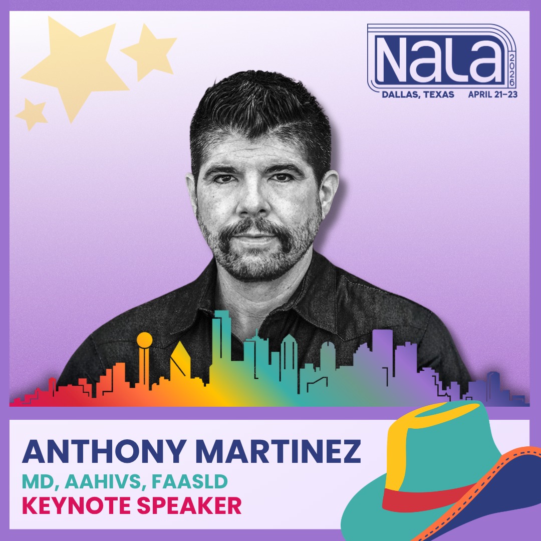 Familia! You've seen him before cooking up a meal live on stage 🍛We want to welcome back, Dr. Anthony Martinez who will be presenting at the 2026 NaLa Conference in Dallas, Texas!