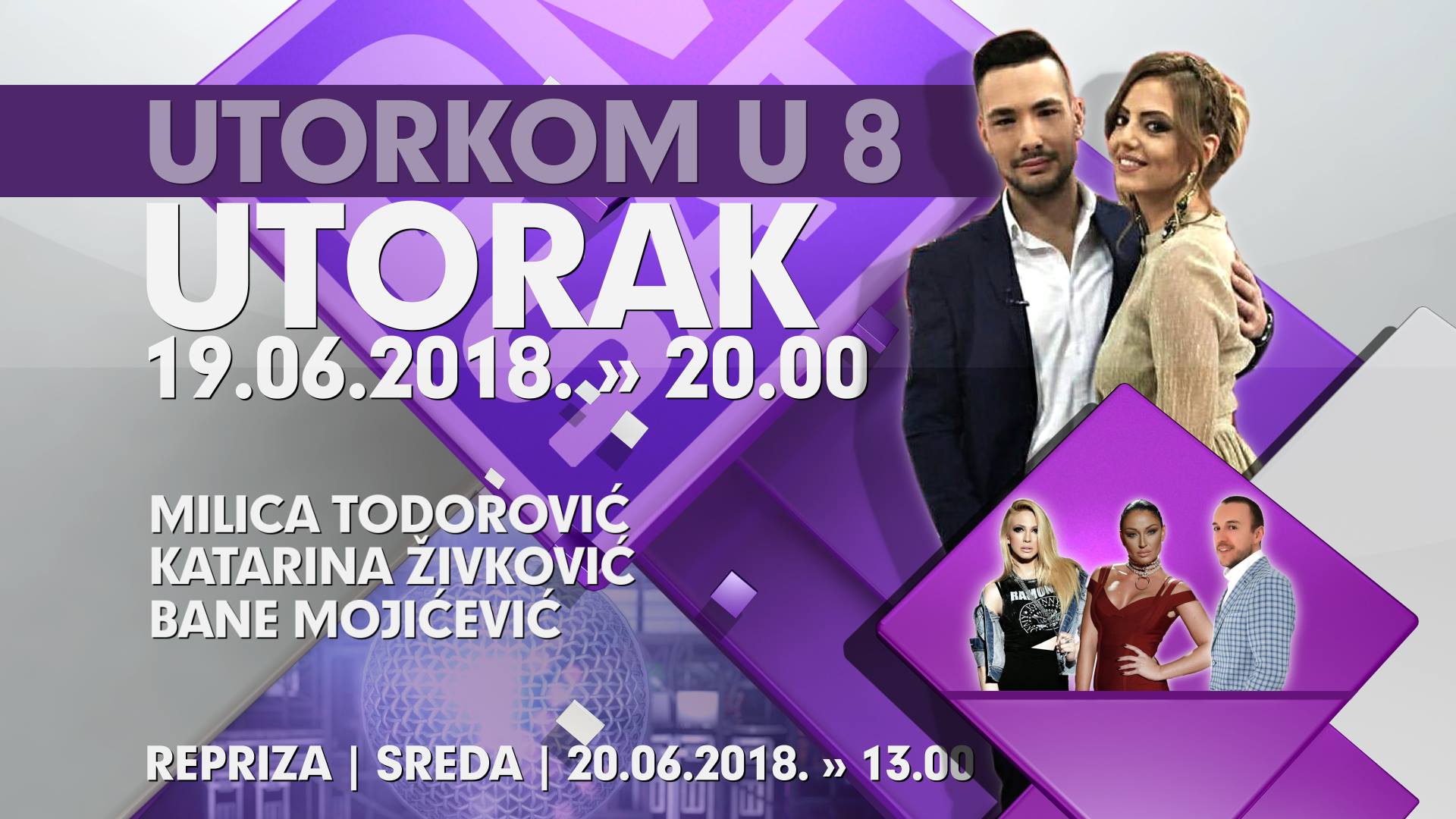 DMSAT - Večeras od 20 h na DM SAT TV sledi emisija Utorkom u 8 koju ...