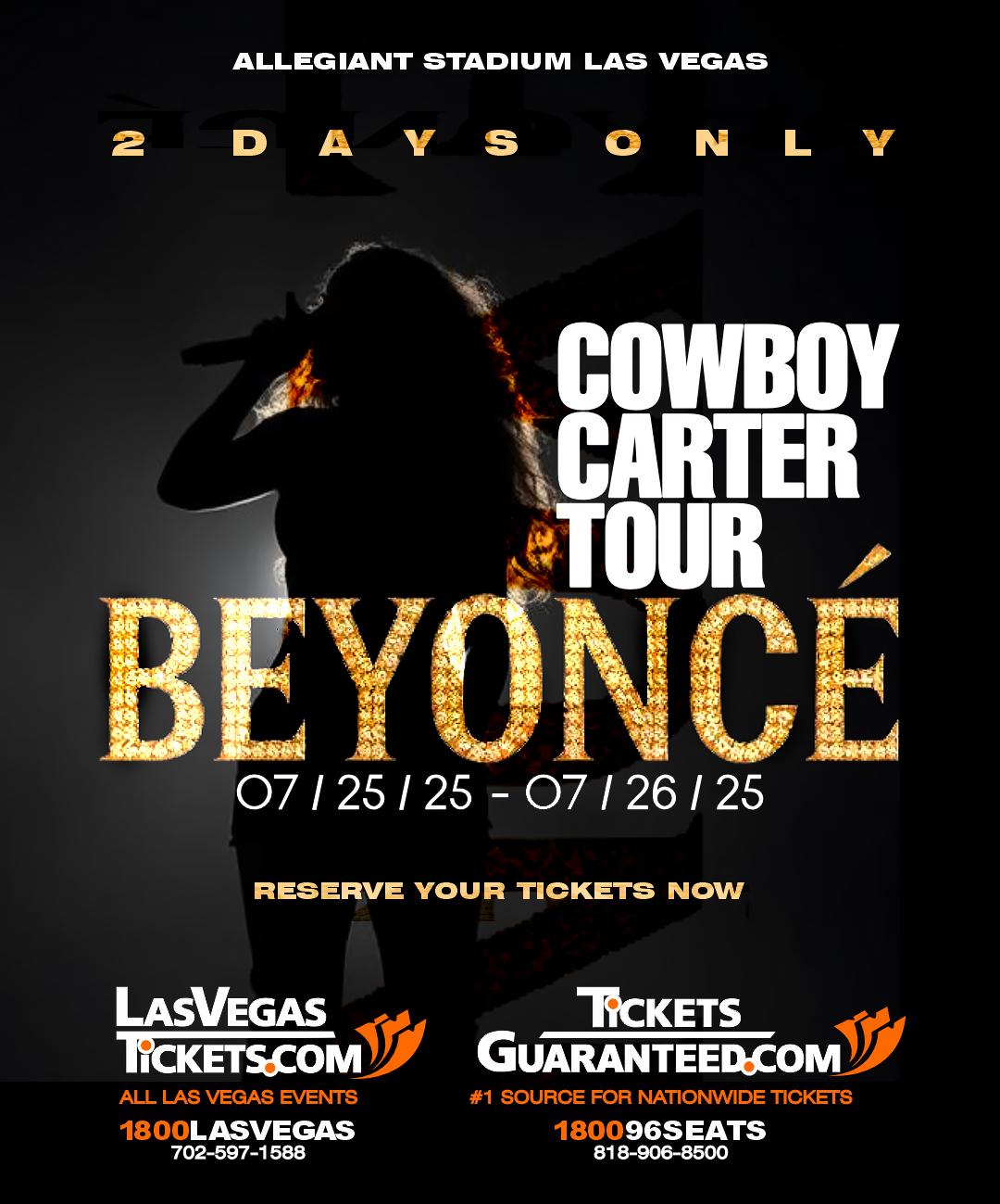 LasVegasTickets.com - 🤩 Beyoncé - ‘Cowboy Carter’ tour, Las Vegas ...