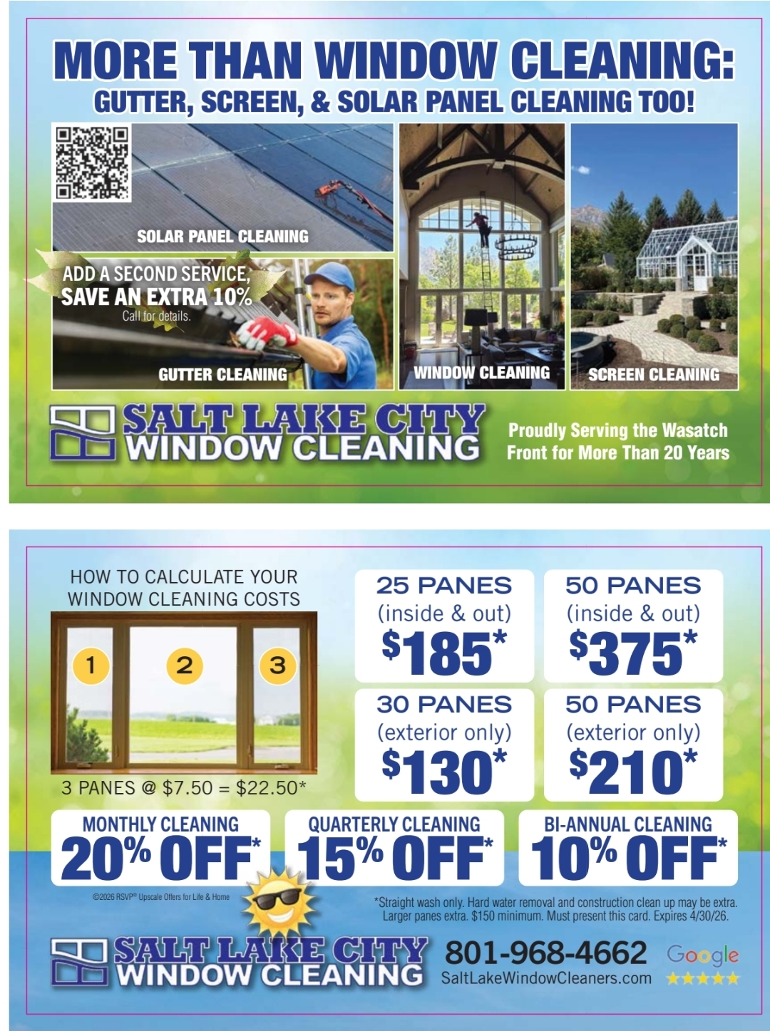 Salt Lake City Window Cleaning | Sandy UT