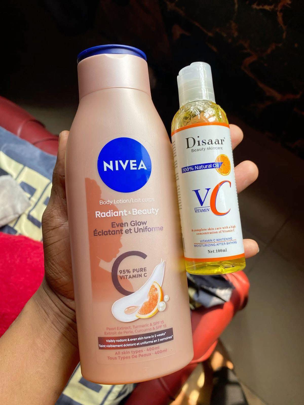 nadinola secret glutathione and vitamin c Lightening Body Lotion is a skin-brightening and rejuvenating lotion that uses the powerful antioxidant duo of glutathione and vitamin C to fade hyperpigmentation, sun damage, and BAC Water 3ml | لصقات لمنطقة العين المتعبة Size:30 Servings