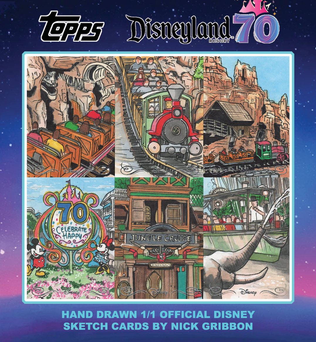 Topps Disneyland 70th Anniversary trading card set was released
