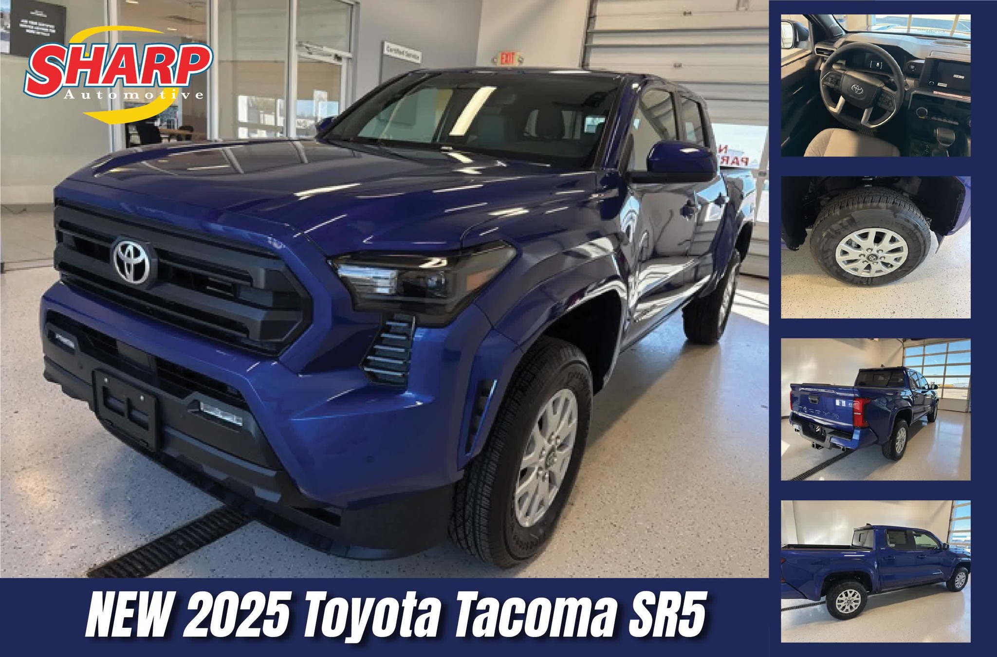 Meet the NEW 2025 Toyota Tacoma SR5 💪... - Sharp Automotive | Facebook