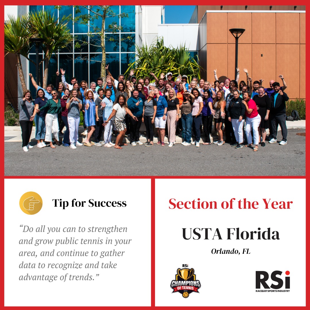 Racquet - Spotlight on USTA Florida in Orlando, FL; recipient of the ...