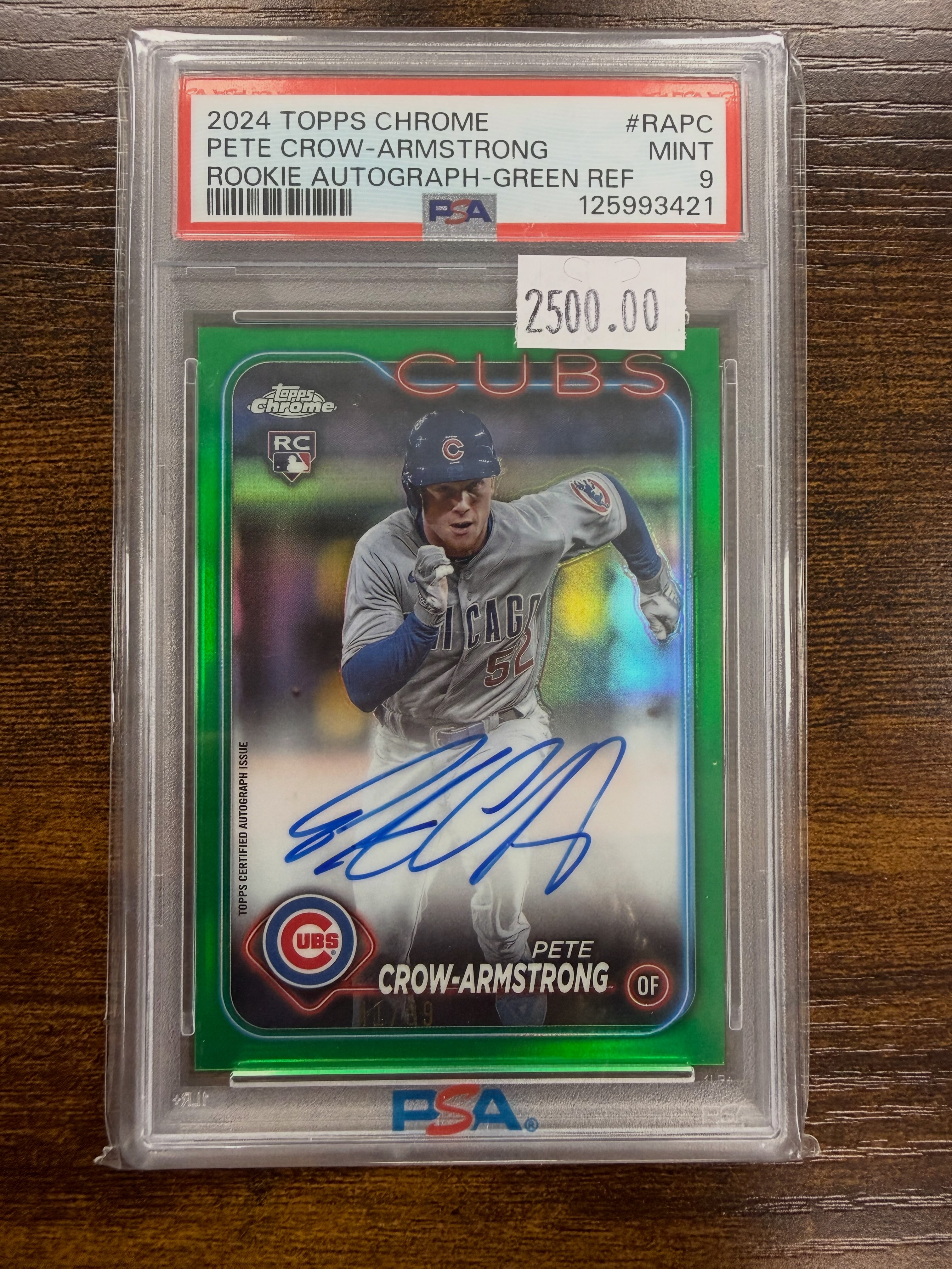 Pete crow armstrong 直筆サインボール JSA認証付き PCA Pete Crow-Armstrong PCA rookie cards available at Jim & Steve's
