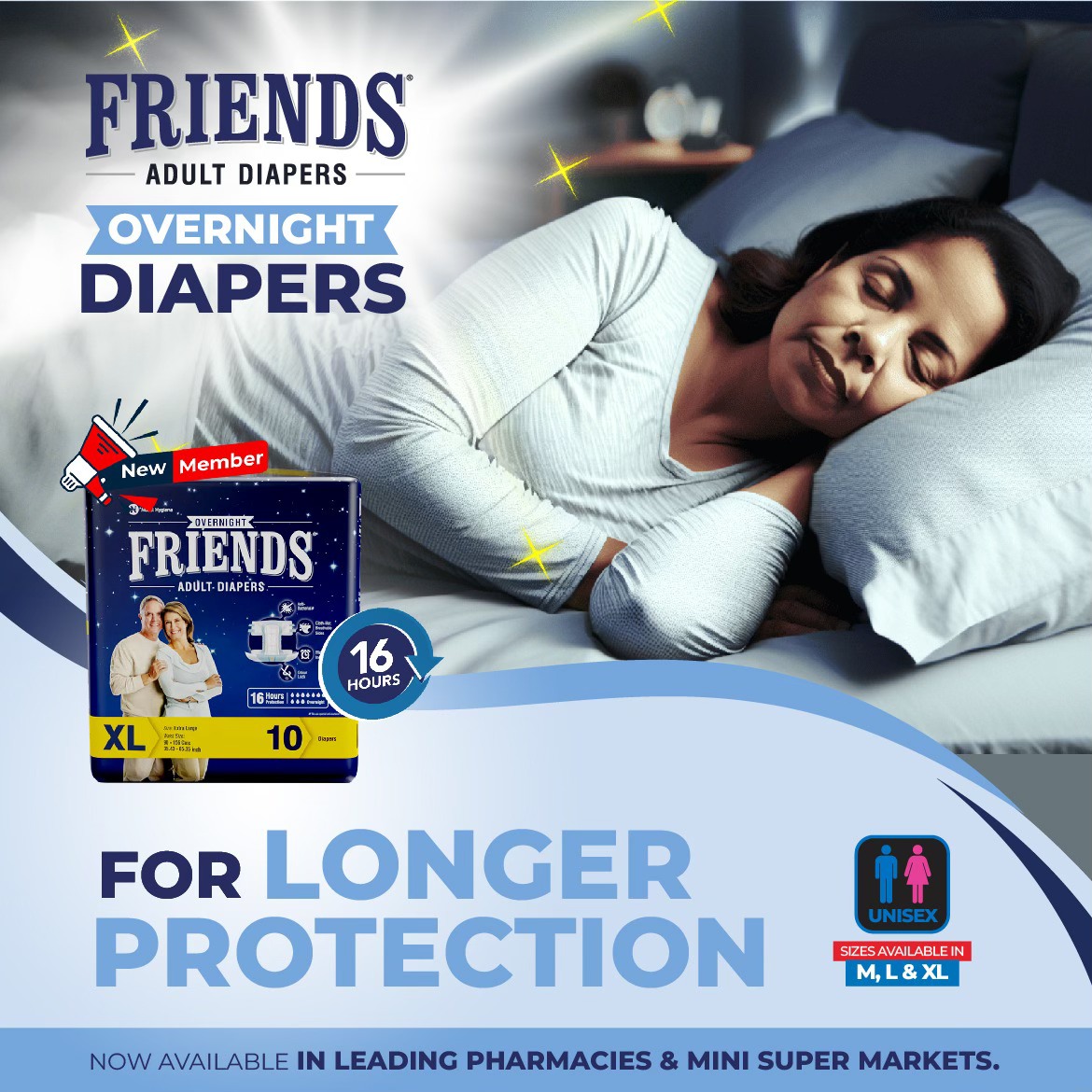 Friends - 🌙 Friends Over Night Premium Diapers 🌙 Say goodbye to ...