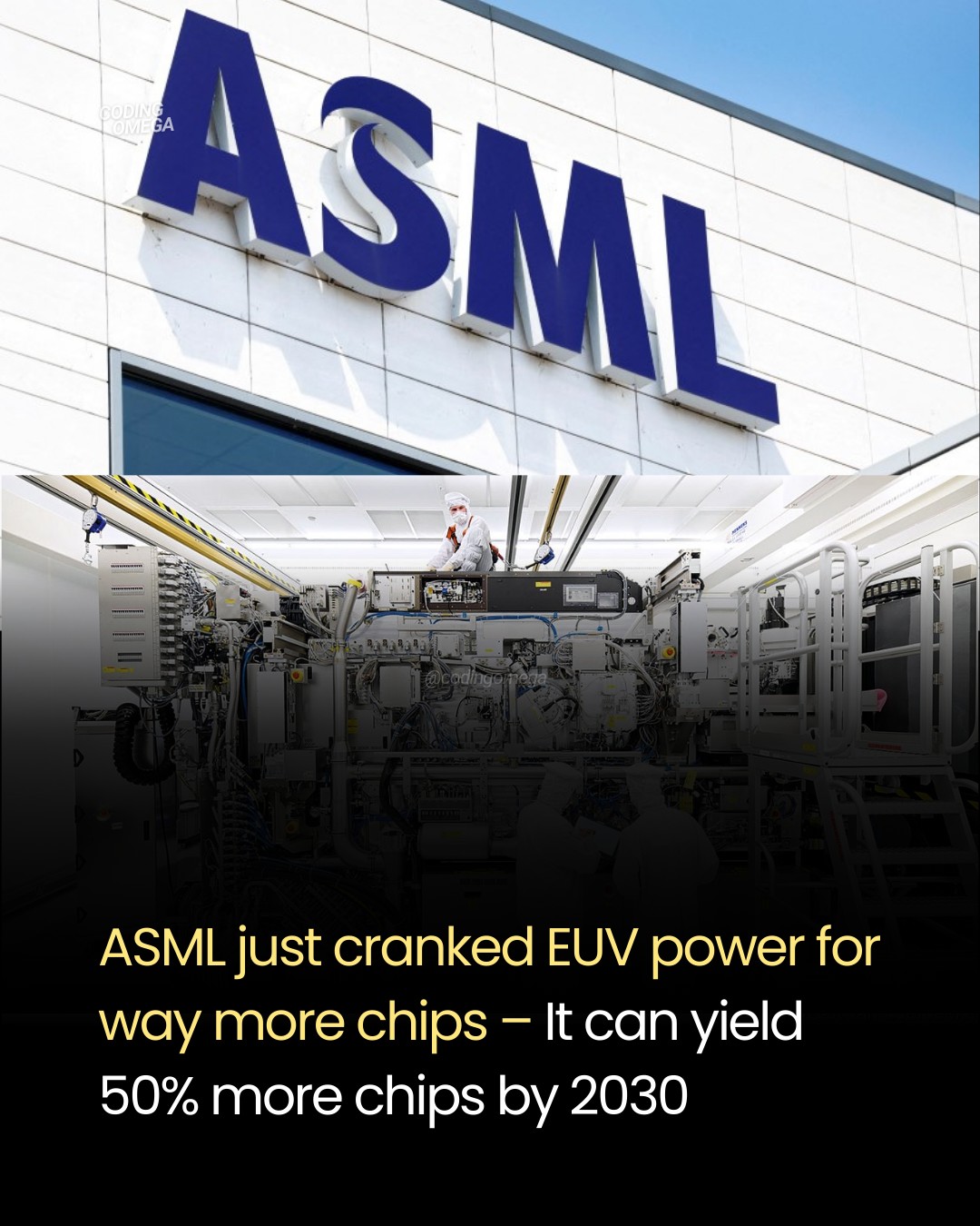 Coding - ASML unveiled a breakthrough boosting EUV lithography light ...
