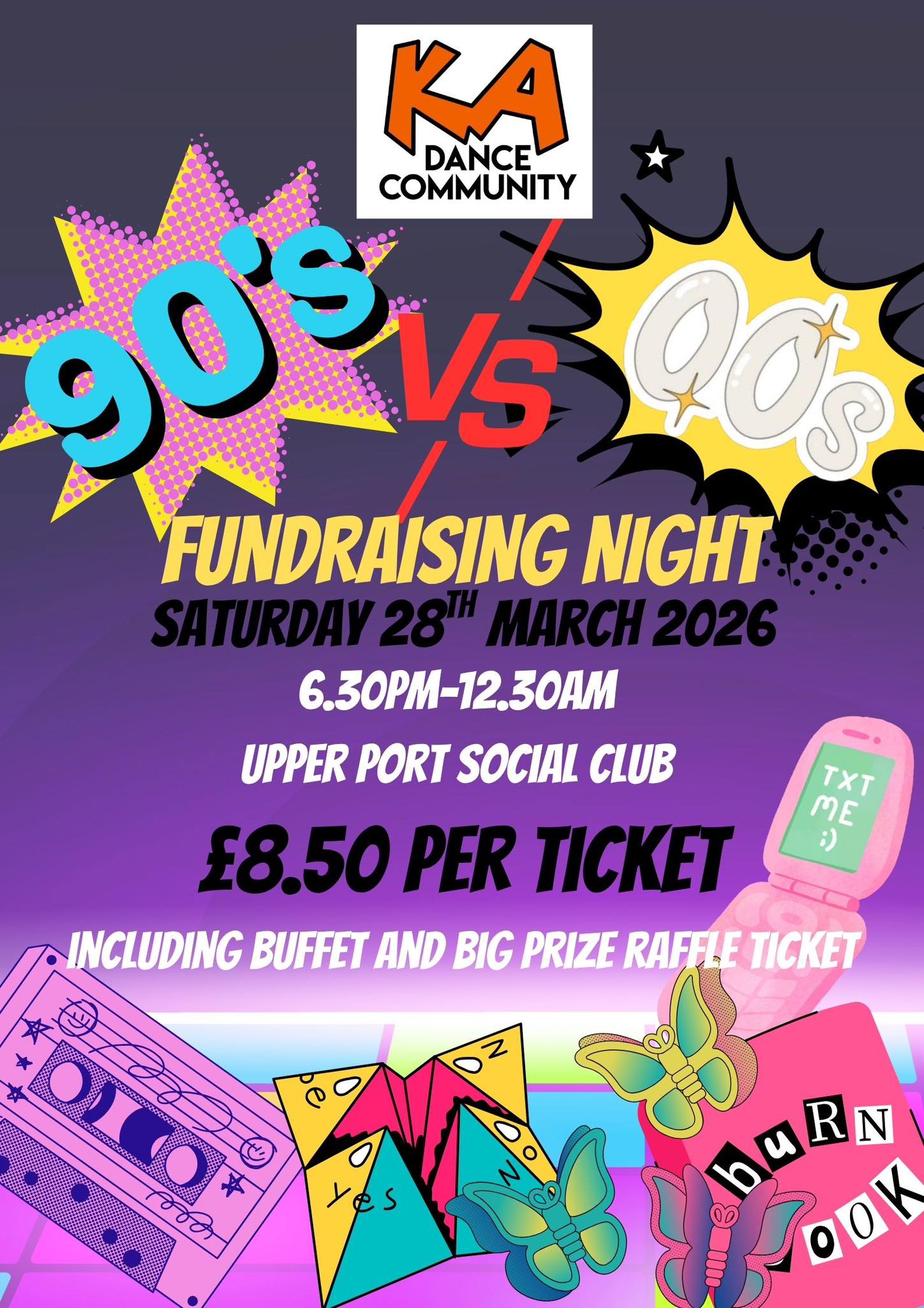 KA - 🪩90s vs 00s FUNDRAISING NIGHT 🪩 We have secured the Upper Port ...