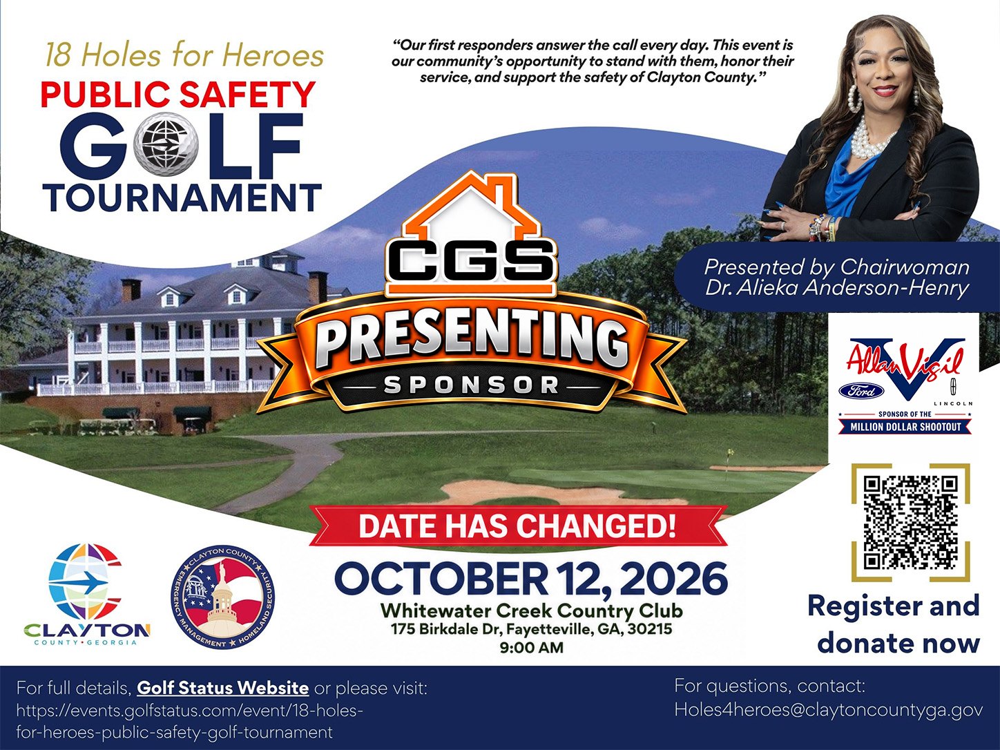 Join us for the 18 Holes for Heroes Public Safety Golf Tournament