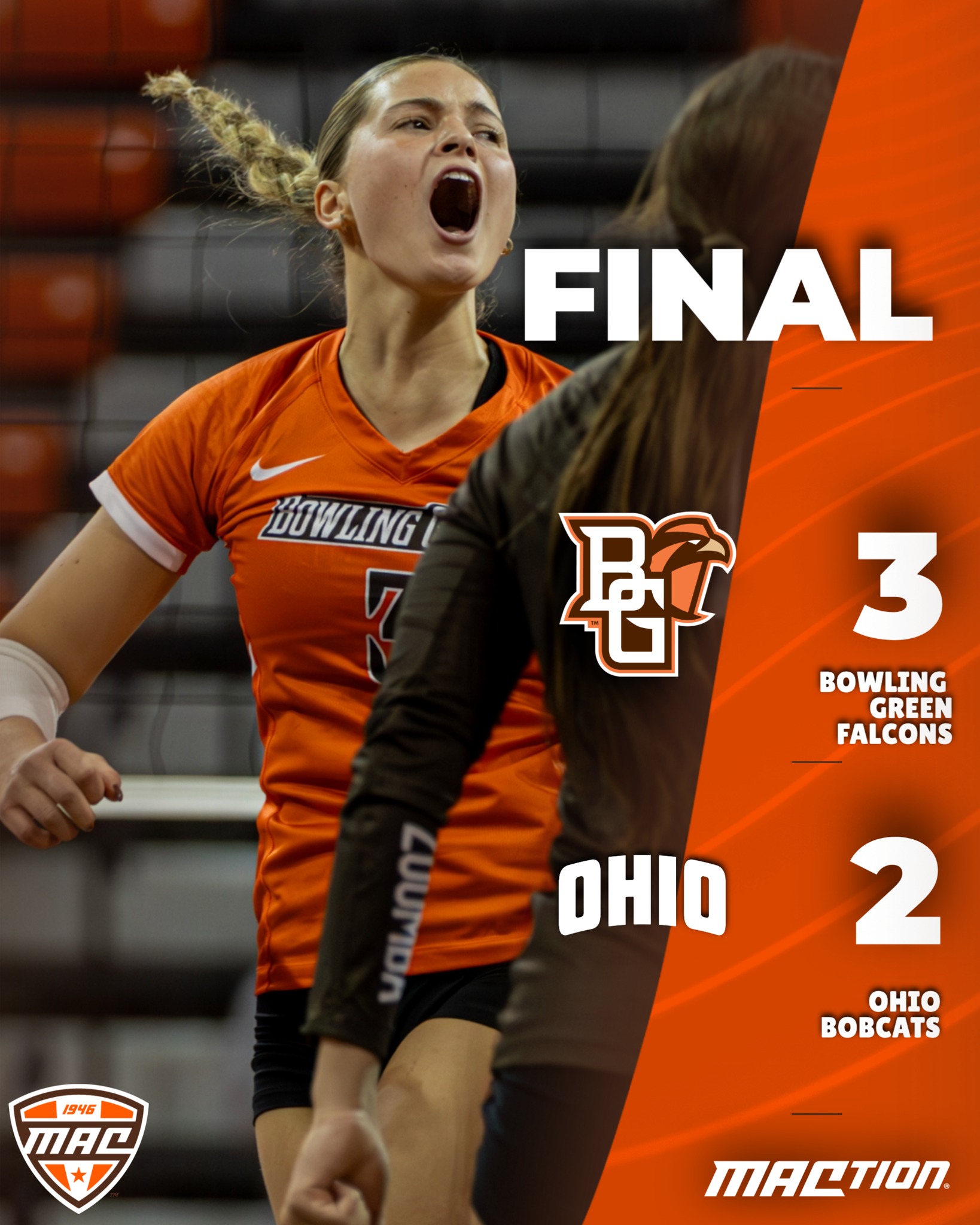 The Flacons close out the night with a HUGE home win! #MACtion