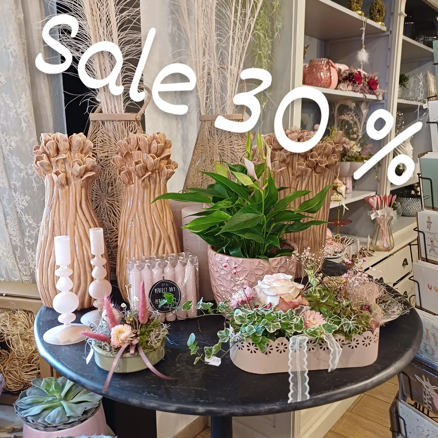 Ab 09.07.2026 auf Dekoartikel 30 %.🫶 Hol dir dein Lieblingsstück im Sale%%% #sale#deko#blumengalerie#blumenautomat#strauß